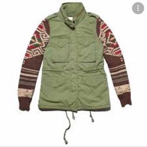 "RALPH LAUREN1" DENIM & SUPPLY Jacket Knit Green Long Sleeve  Size S